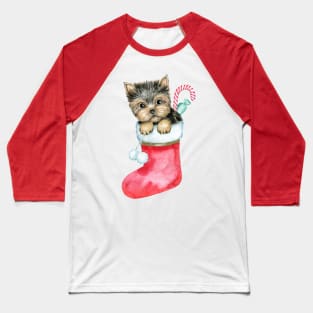 Funny Christmas Dog Baseball T-Shirt